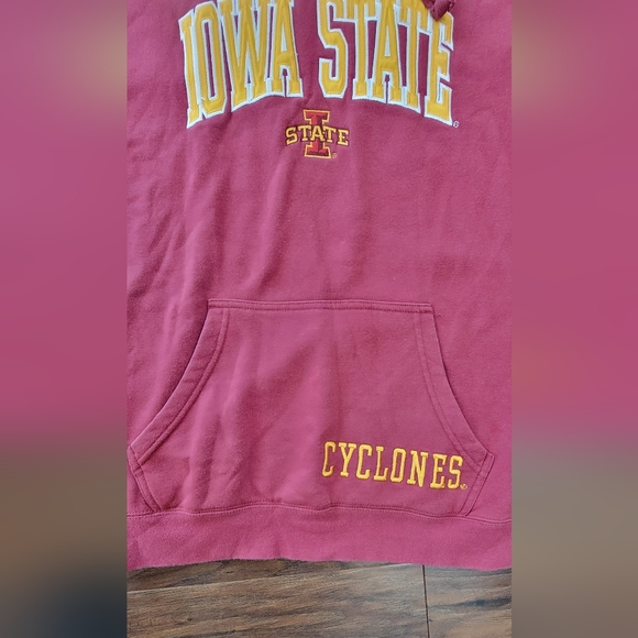 Iowa State Cyclones Embroidered Hooded Sweatshirt Size Small - Picture 3 of 8